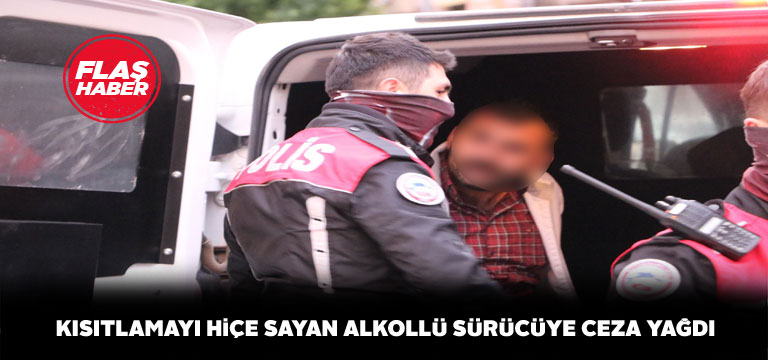 Sarhoş sürücü rekor kırdı, bir seferde 4 ceza birden yedi