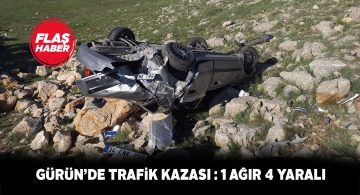 Kayseri-Malatya karayolunda otomobil şarampole uçtu