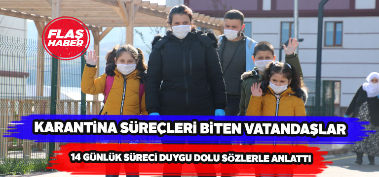 Sivas’ta karantinasını tamamlayan vatandaştan inciler