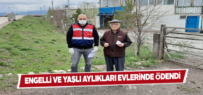 Sivas’ta engelli ve yaşlı aylıklara evlere götürüldü