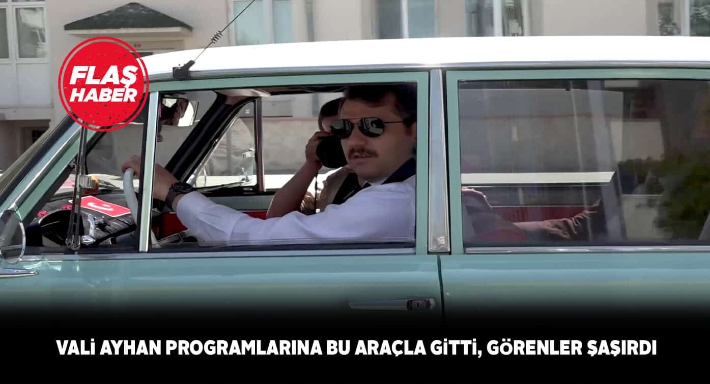 Vali Salih Ayhan’ın kullandığı 73 model araç dikkat çekti