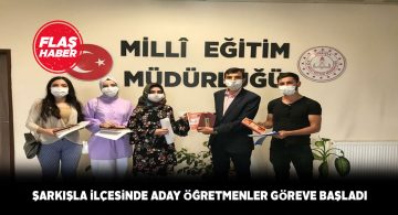 Şarkışla’da 25 aday öğretmen görev başı yaptı