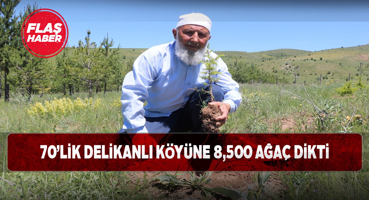 Yaşına aldırış etmeden binlerce ağaç dikimi yaptı