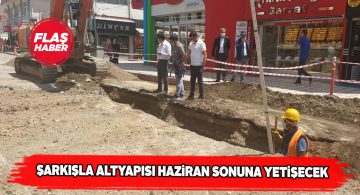 Şarkışla Belediyesi’nin hummalı altyapı çalışması sürüyor