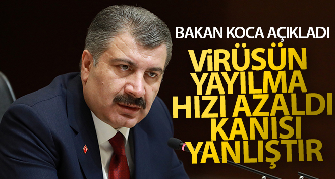 Bakan Koca: ‘(Virüs yayılma oranı azaldı) Kulaktan kulağa yayılan bu kan yanlış.’