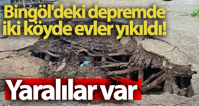 Bingöl depremindeki iki köyde evler yıkıldı: 9 yaralı