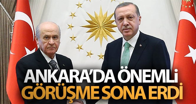 Cumhurbaşkanı Erdoğan Bahçeli’yi kabul etti! Önemli çağrı sona erdi