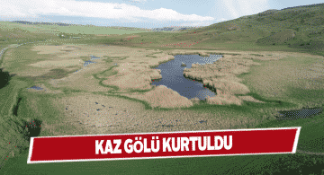 Doğa harikası Kaz Gölü eski görünümüne kavuştu