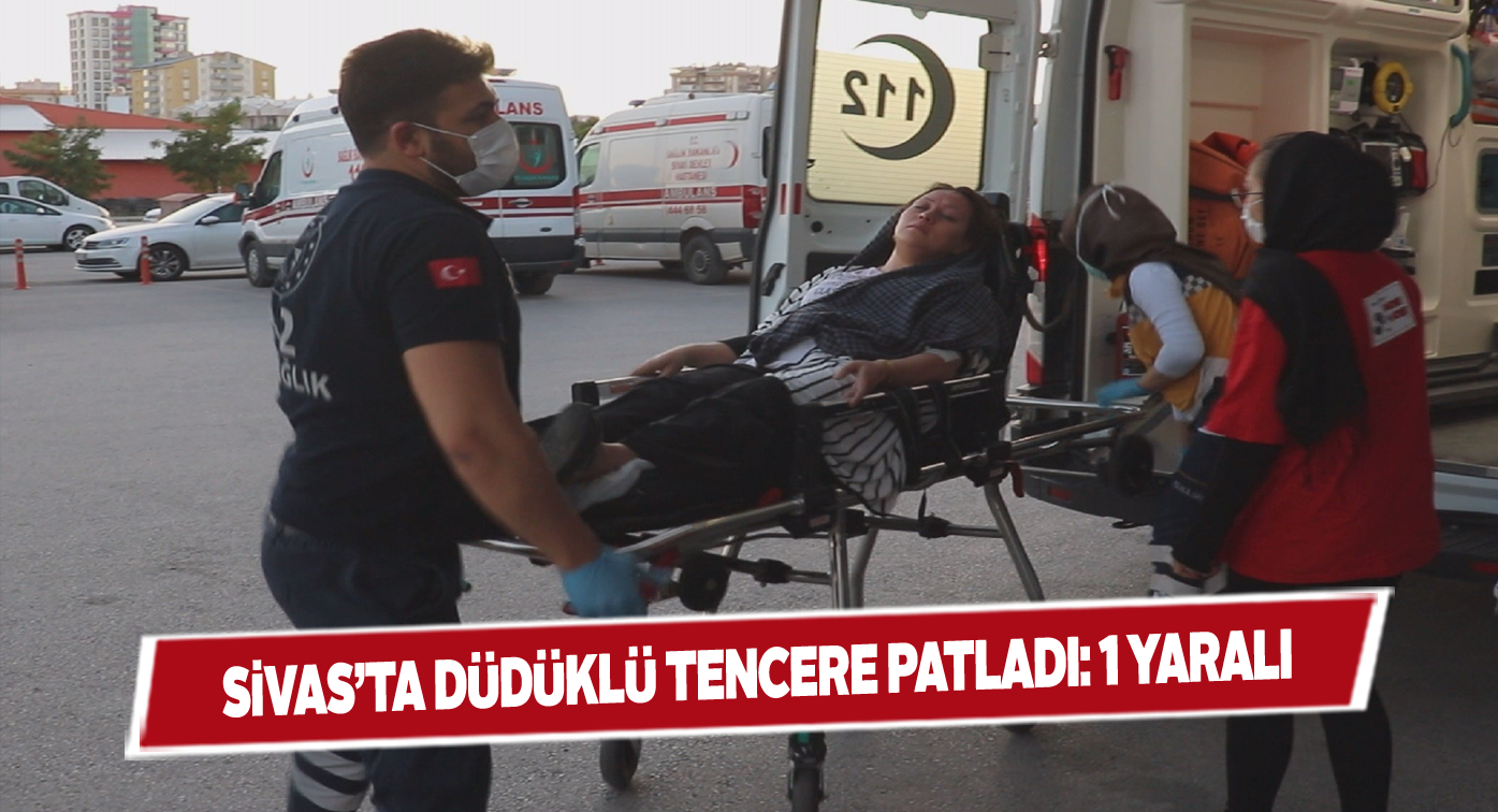 Düdüklü tencere yabancı uyruklu kadını hastanelik etti