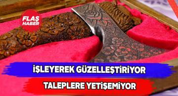 Doğanşarlı el sanatları ustasının ürünlerine yoğun ilgi