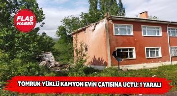 Freni patlayan kamyon sürücüsünün iki bacağı kırıldı