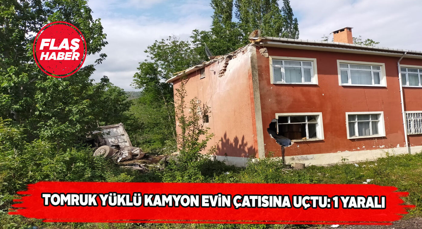 Freni patlayan kamyon sürücüsünün iki bacağı kırıldı