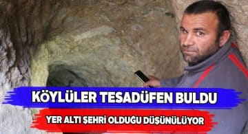 Gürün’de gizemli bir tünel bulundu