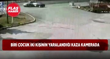 Trafik kazası, güvenlik kamerası tarafından görüntülendi
