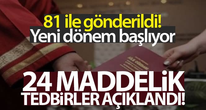 İçişleri Bakanlığı tarafından açıklanan ‘Düğün Törenlerinde Uygulanacak Önlemler’