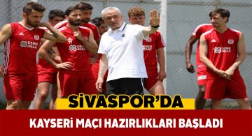 Sivassporlu futbolcular yeniden idmanlara başladı
