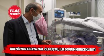 Yeni açılan ek hizmet binasında ilk bebek dünyaya geldi