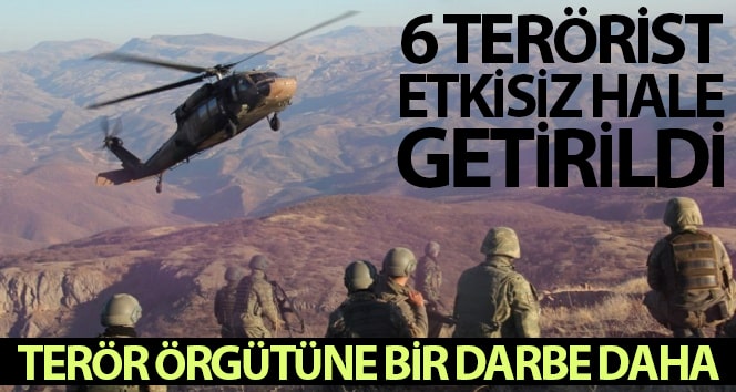 Irak kuzeyinde ve Mardin Ömerli ilçesi kırsalında toplamda 6 terörist etkisiz hale getirildi
