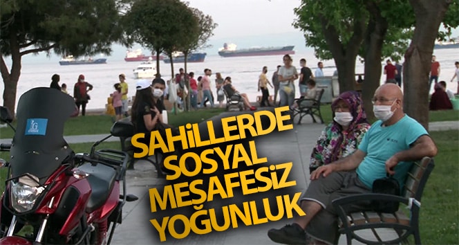 İstanbul kıyılarında sosyal uzaklık yoğunluğu