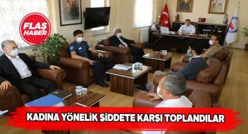 Yıldızeli ilçesinde kadına şiddet toplantısı