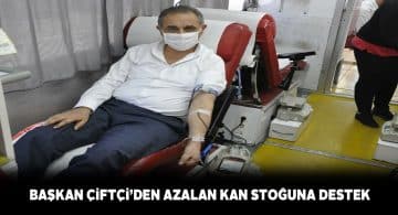 Gürün Belediye Başkanı Kızılay’a kan bağışladı
