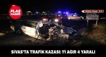 Sivas’ta bir gecede ikinci kez ağır bir kaza yaşandı