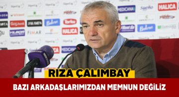 Çalımbay lig bitmiş gibi oynayan oyuncuları eleştirdi