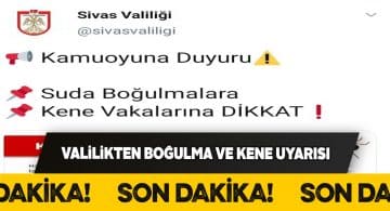 Sivas Valiliği’nden vatandaşlara mevsimsel uyarı