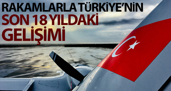 Rakamlar, Türkiye’nin son 18 yıldaki gelişimini yansıtmaktadır