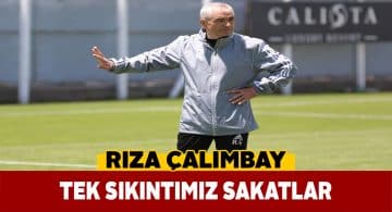 Rıza Çalımbay sakat oyunculardan yana dertli