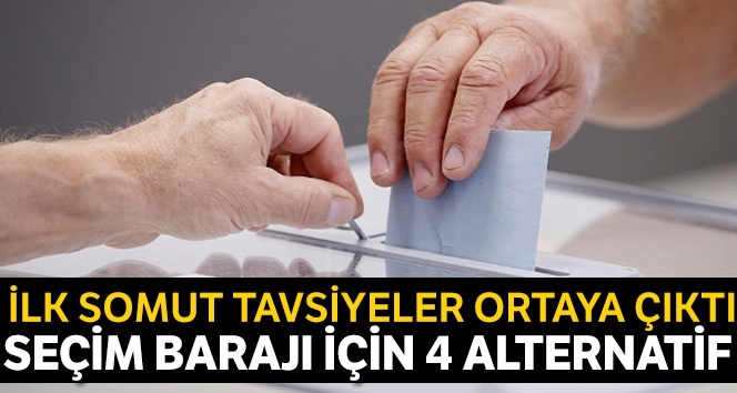 Seçim eşiği için dört alternatif