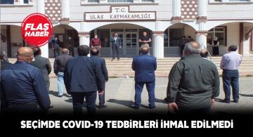 Ulaş’ta yapılan seçim, sosyal mesafe dersi verdi