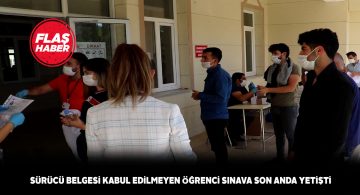 Sürücü belgesi yetmeyince saniyelere karşı yarıştı