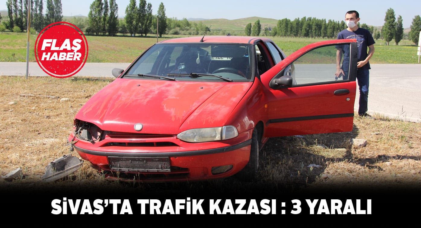 Zara’da takla atan araçtaki 3 kişi yaralandı