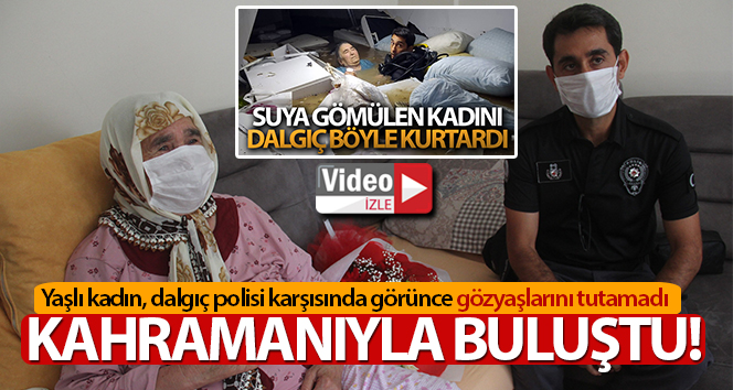 Tıp merkezinde boğulmaktan kurtarılan kadının kahramanı ile buluşuyor