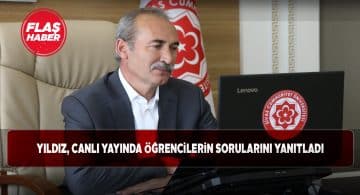 Rektör Alim Yıldız online üniversite tanıtımı yaptı