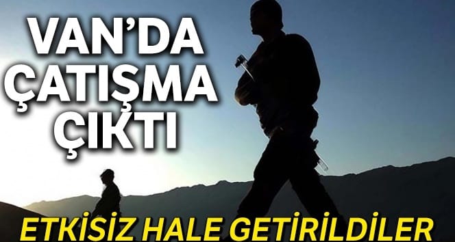 Van’da çatışmalar meydana geldi, 3 terörist öldürüldü