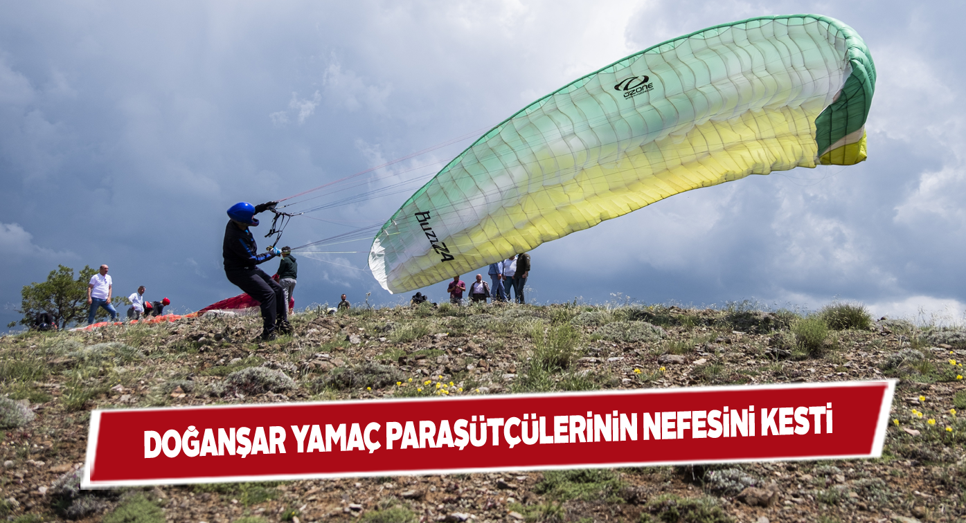 Doğanşar’da ilk kez yamaç paraşütü yapıldı