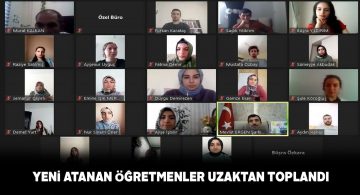 Şarkışla’da yeni öğretmenlere online toplantı