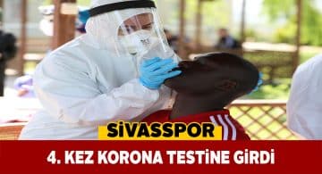 Sivassporlu futbolcular yeniden test oldu