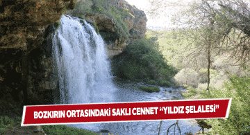 Yıldız şelalesinin ihtişamı görenleri büyülüyor