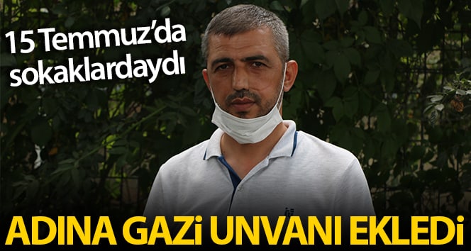 15 Temmuz kıdemli Hamit Hakan Yılmaztürk adını ‘Gazi Hakan Yılmaztürk’ olarak değiştirdi