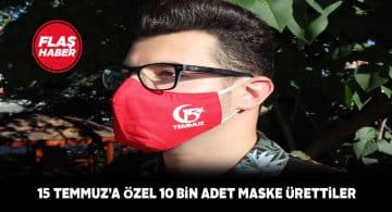 Sivas Olgunlaşma Enstitüsü’nden 15 Temmuz maskeleri