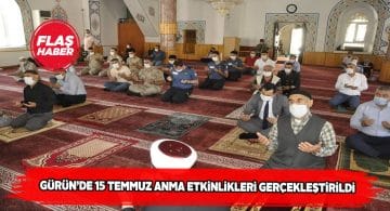 Gürün ilçesinde 15 Temmuz Şehitleri anıldı
