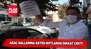 Farkındalık için ağaçları konuşturdu!