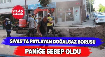 Akdeğirmen Mahallesi’nde doğalgaz borusu patladı