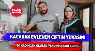 Zor şartlar altında evlenen çifte el uzattılar!