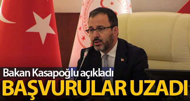 Gençlik ve Spor Bakanlığı’na 35 milyon lira proje destek başvurusu uzatıldı
