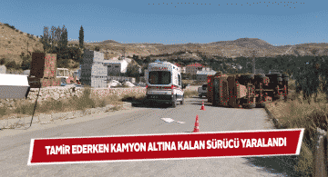 Gürün Oto Sanayi Sitesinde görülmez kaza