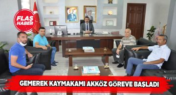 Gemerek’in yeni Kaymakamına hayırlı olsun ziyareti